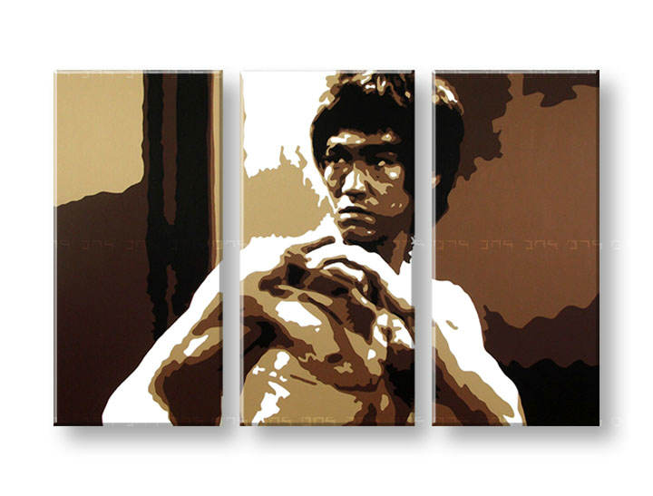 Kézzel festett vászonképek POP Art AL Bruce Lee  lee 