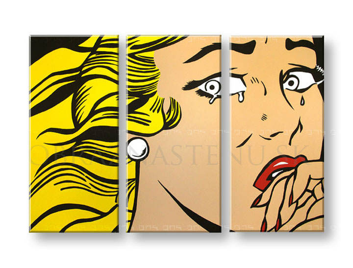 Kézzel festett vászonképek POP Art LICHTENSTEIN  li3 