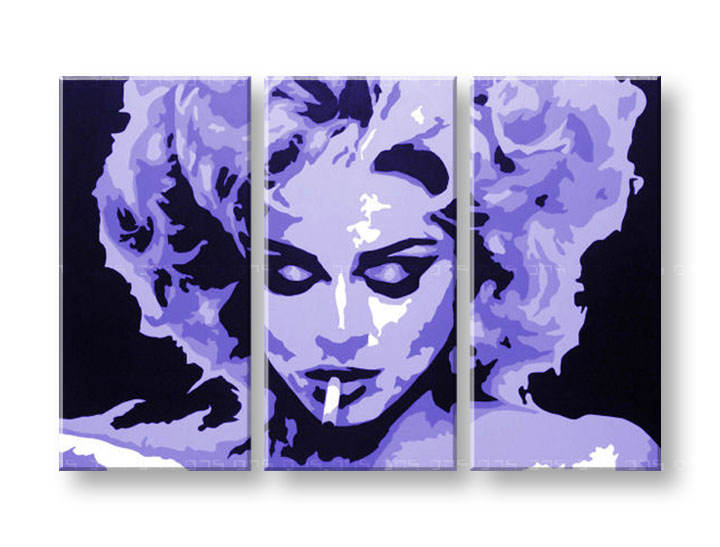 Kézzel festett vászonképek POP Art MADONNA  0002 ma 