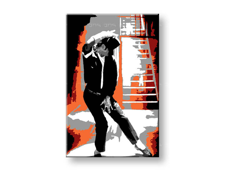 Kézzel festett vászonképek POP Art Michael Jackson 1 részes   mj4