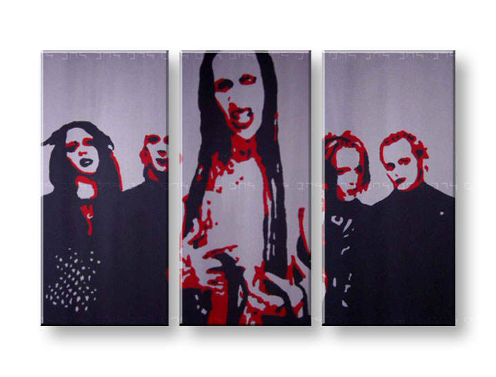 Kézzel festett vászonképek POP Art Marilyn Manson  mm 