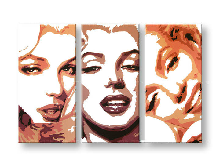Kézzel festett vászonképek POP Art Marilyn Monroe  mon2 
