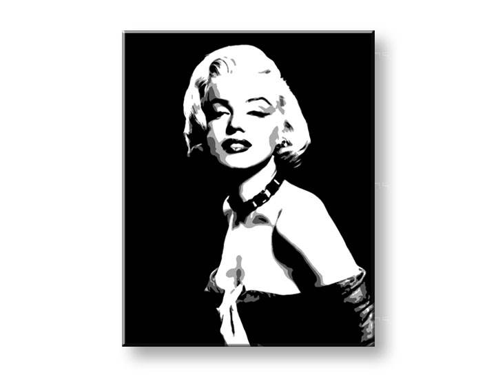 Kézzel festett vászonképek POP Art Marilyn MONROE  mon5 