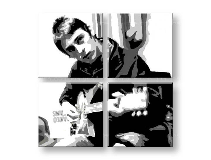 Kézzel festett vászonképek POP Art Paul Weller  pwl 