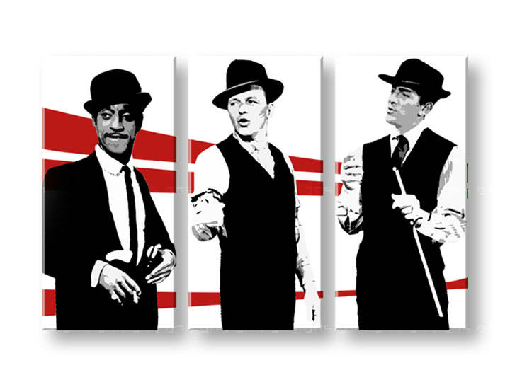 Kézzel festett vászonképek POP Art Rat Pack  rp2 