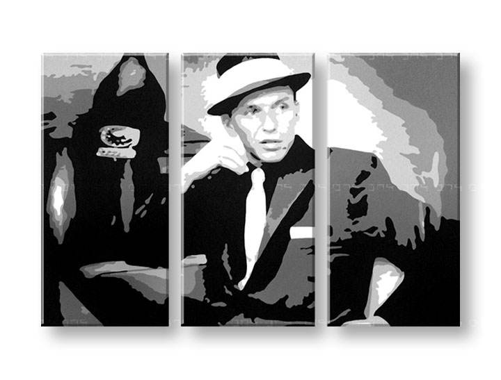 Kézzel festett vászonképek POP Art Frank Sinatra  sin 