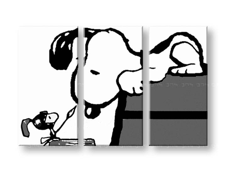 Kézzel festett vászonképek POP Art SNOOPY  snoopy3 