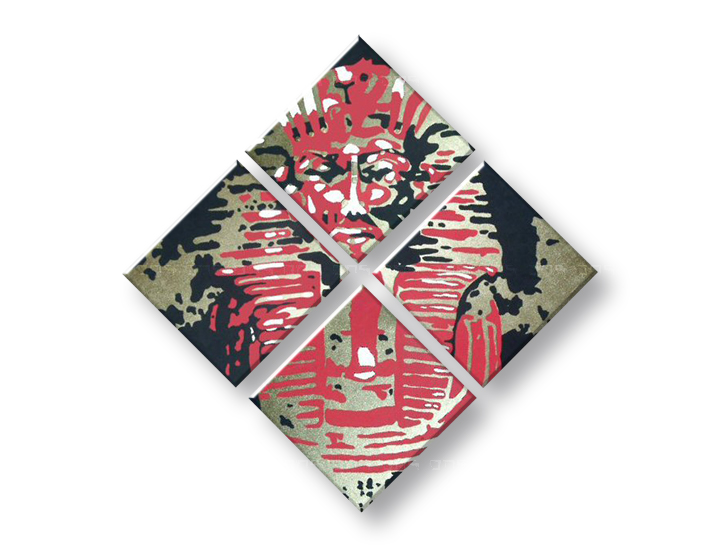 Kézzel festett vászonképek POP Art Tutan Chamon  tu 