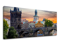 Falikép Panoráma VÁROS PRAHA 