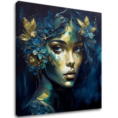 Modern festmények vászonra - Feminine Grace in Motion | 100x100 cm