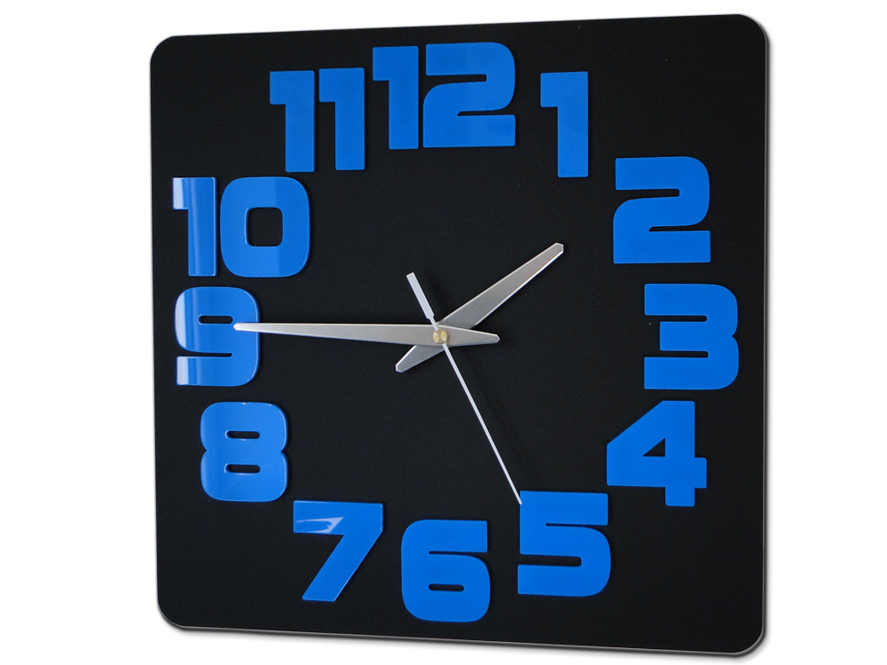 Modern falióra LOGIC BLACK-BLUE HMCNH047-blackblue