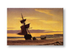 Vászonkép COASTAL SCENE - William Bradford 