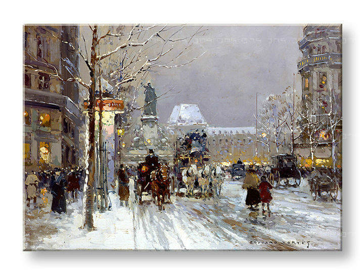 Vászonkép PLACE DE LA REPUBLIQUE - Edouard Leon Cortes 