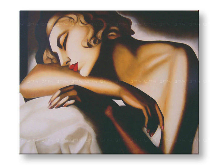 Vászonkép ALVÓ - Tamara de Lempicka 