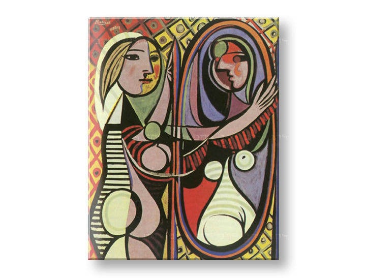 Vászonkép LÁNY A TÜKÖR ELŐTT - Pablo Picasso 