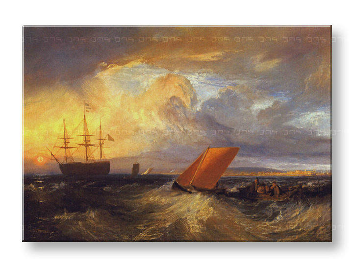 Vászonkép SHEERNESS VISTA DAL NORE - William Turner 