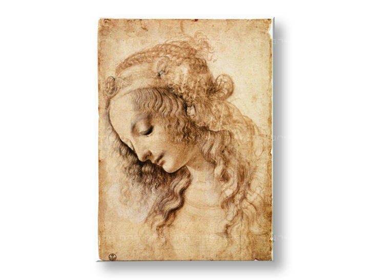 Vászonkép Női FEJ  Leonardo Da Vinci 