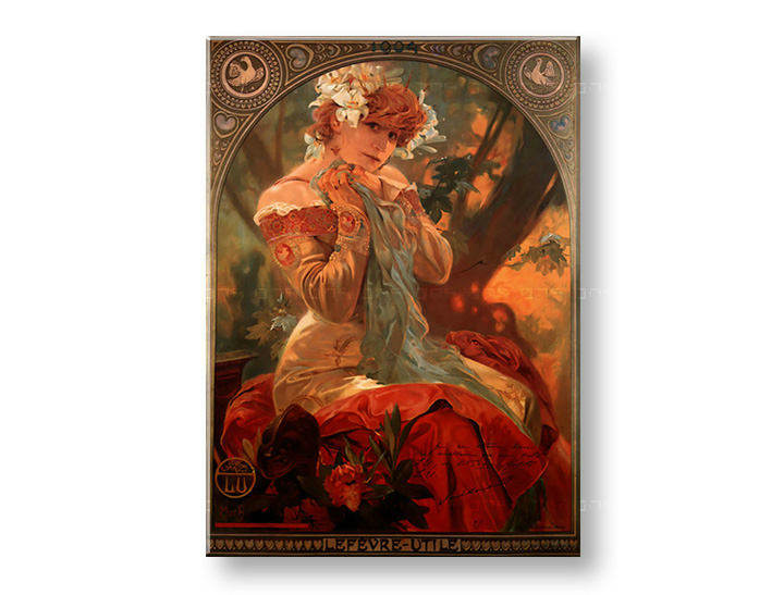 Vászonkép  A LEFEVRE-UTILE KEKSZ - Alfons Mucha 