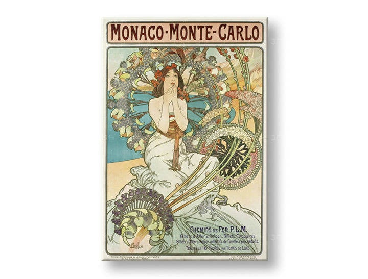 Vászonkép MONACO MONTE CARLO - Alfons Mucha 