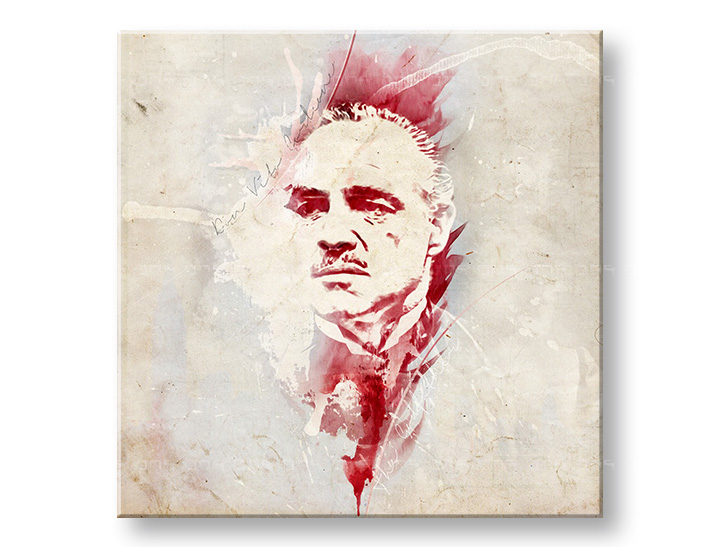 Vászonkép Godfather Marlon Brando - AQUArt / Tom Loris 006AA1 ()